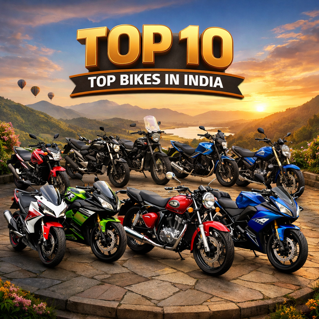 10 Top Bikes in India (2026) – Performance, Mileage, Price & Adventure Picks